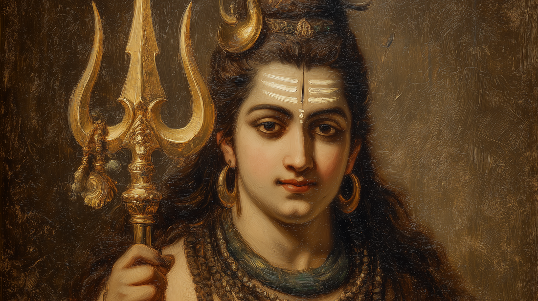Shiva's Powerful Presence - On Canvas
