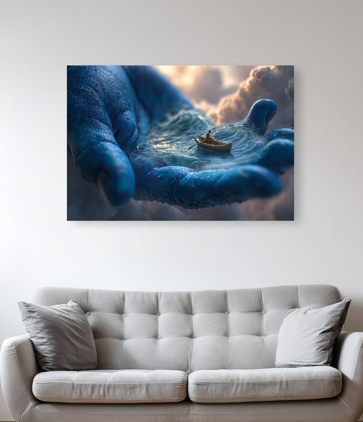 Divine Rescue from Life's Storms - On Canvas