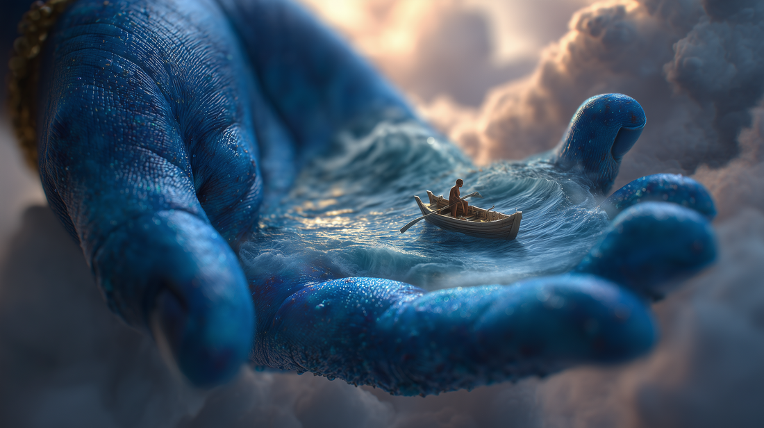 Divine Rescue from Life's Storms - On Canvas
